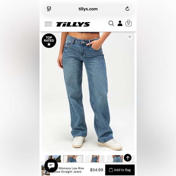 RSQ Denim - RSQ low rise loose straight jeans